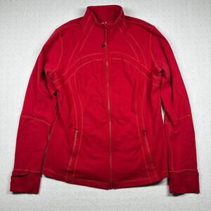 lululemon athletica Red Full-Zip Jacket